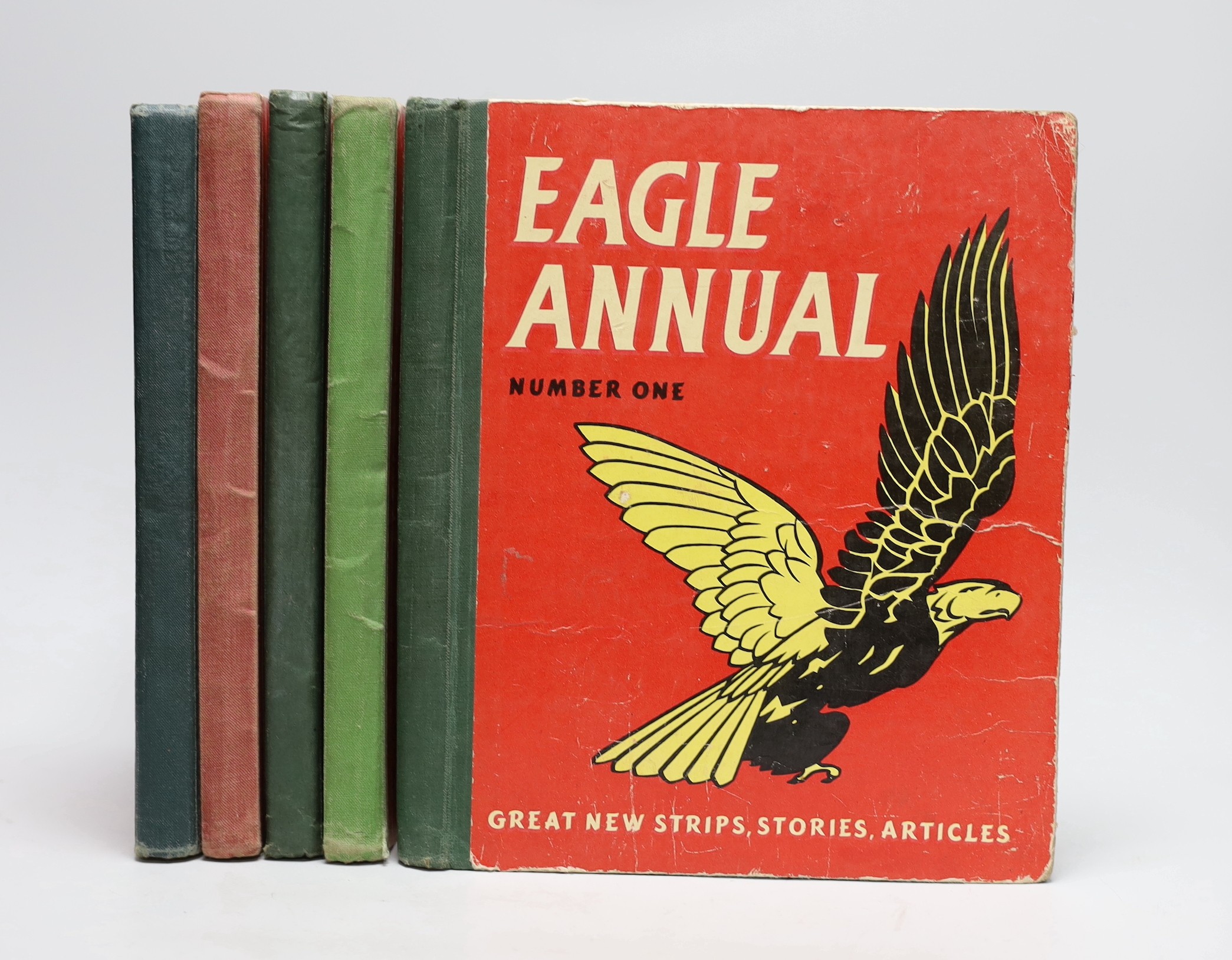 Five Eagle annuals, numbers: 1, 2, 4, 5 and 6